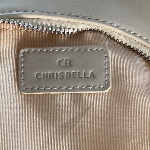 Chrisbella NWT Leather Cream Shoulder Crossbody Bag - Picture 4 of 9